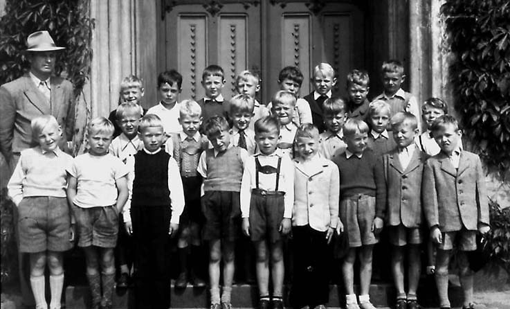 Kristiansand kvadraturen Karl Johans Minne skole førsteklasse 1951