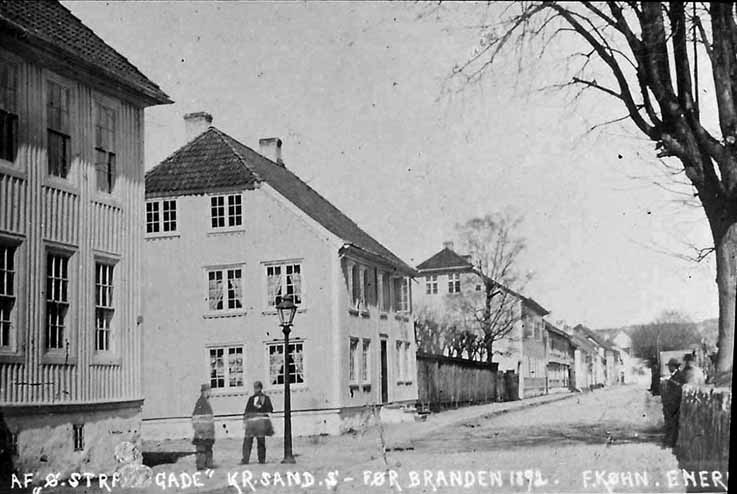 Kristiansand kvadraturen historiske bilder Vestre Strandgate