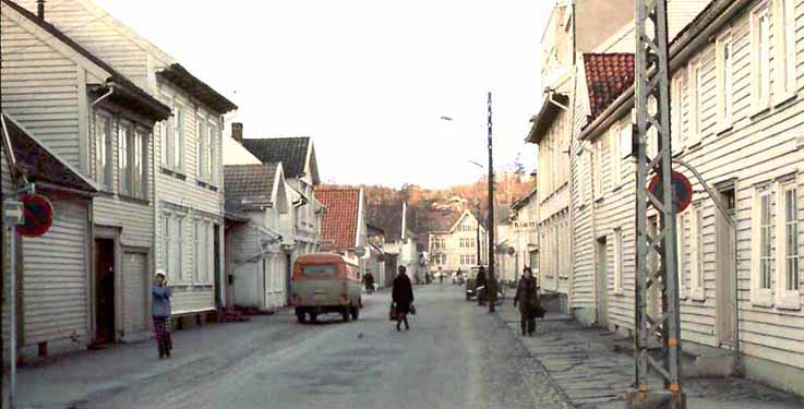 Kristiansand kvadraturen historiske bilder hus og gater