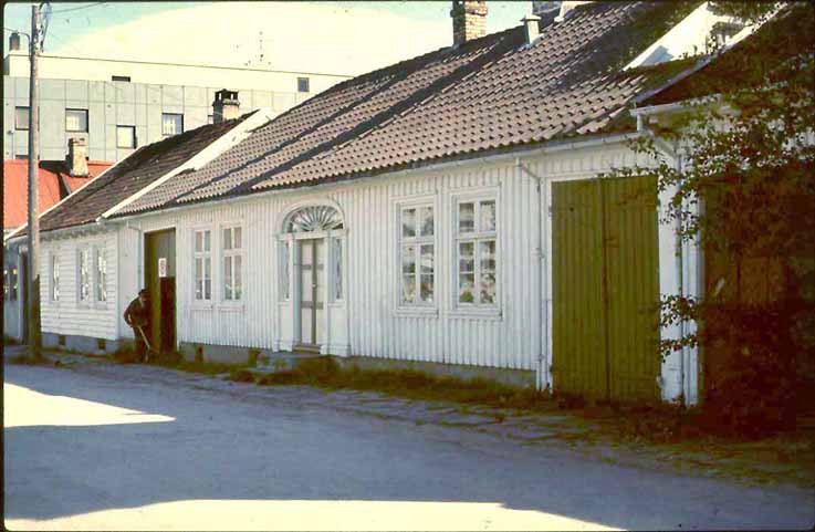 Kristiansand kvadraturen historiske bilder hus og gater Bentsens hus