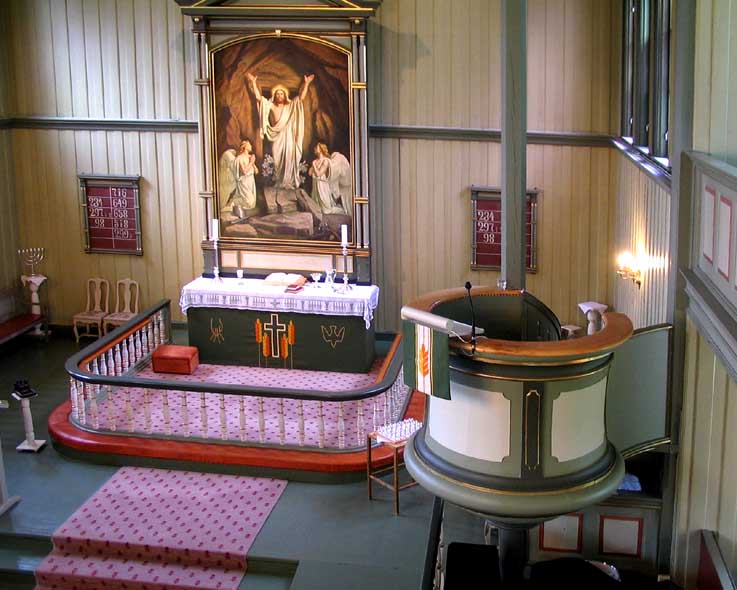 Birkenes kirke prekestol