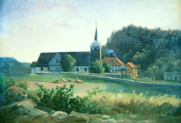 Maleri av Holt kirke