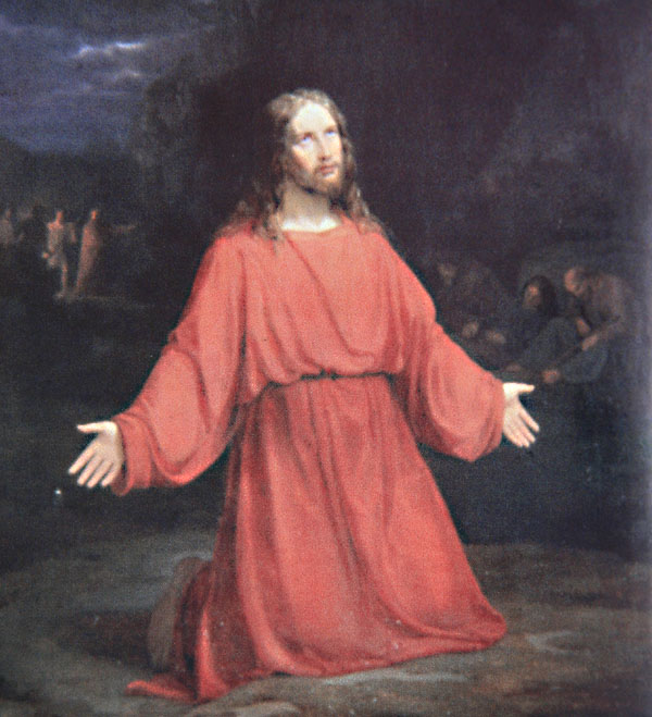 Maleri av Jesus i Holt kirke