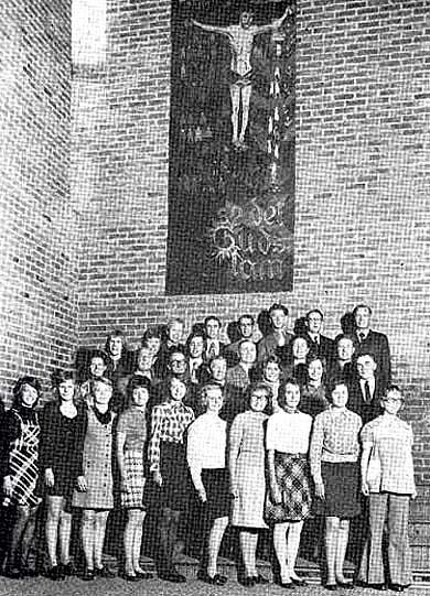 Kristiansand frikirke Søndagsskolepersonalet i 1974