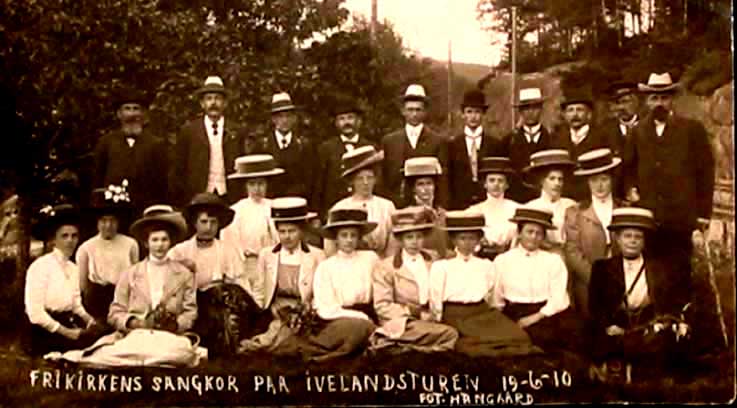 Kristiansand frikirke blandetkor i 1910