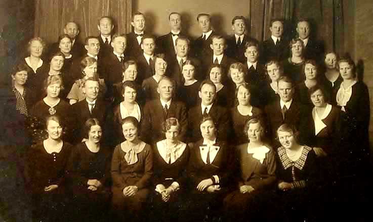 Kristiansand frikirke blandetkor i 1934 Nils Sødal dirigent