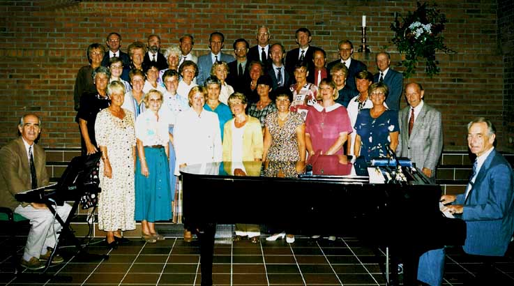 Kristiansand frikirke Musikkoret var da 100 år i 1996