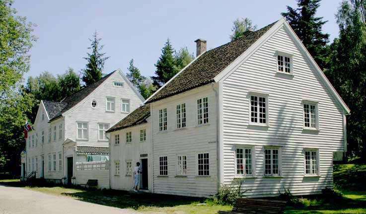 Hus i bygaden på Vest-Agder Fylkesmuseum