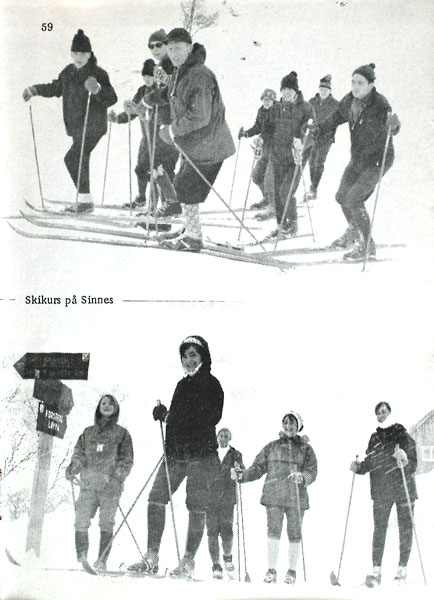 Kristiansand Lærerskole skikurs på sinnes foto årbok