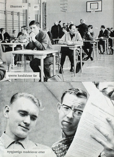 Kristiansand Lærerskole eksamen foto årbok