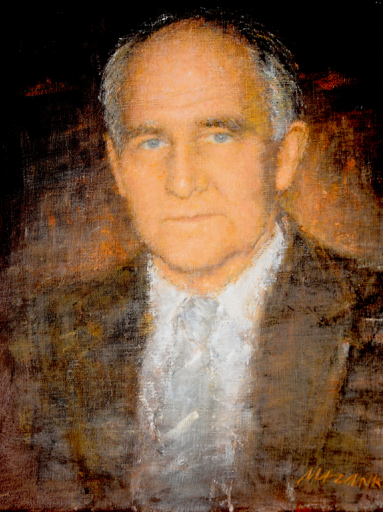 Halvor Vegard Hauge portrett maleri av Włodzimierz Mazanka