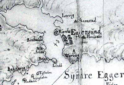 Egersund gammelt kart