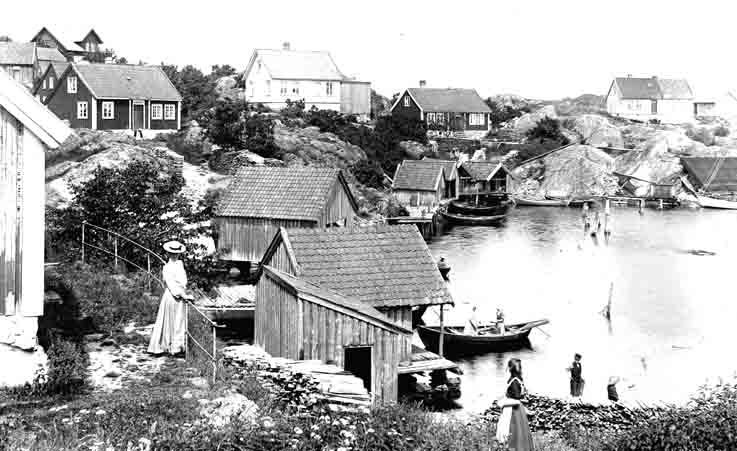 Kristiansand havn historisk bilde Skålevik Flekkerøya